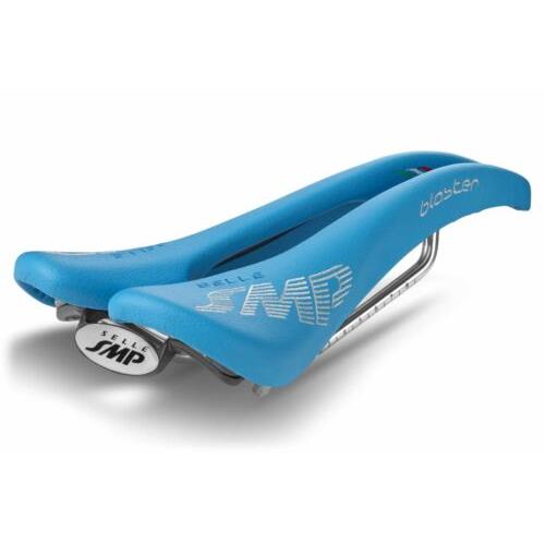 Selle Smp Blaster Saddle with Steel Rails Light Blue