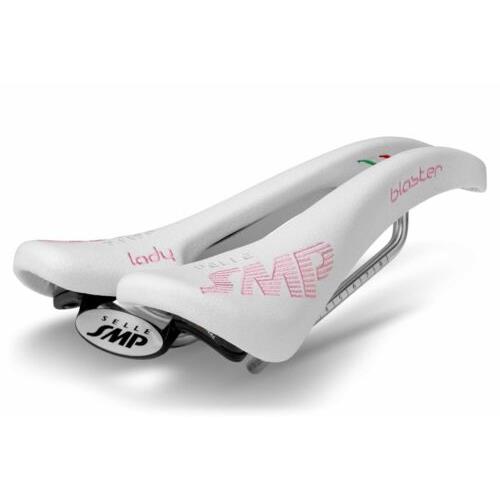 Selle Smp Blaster Saddle with Steel Rails Lady White