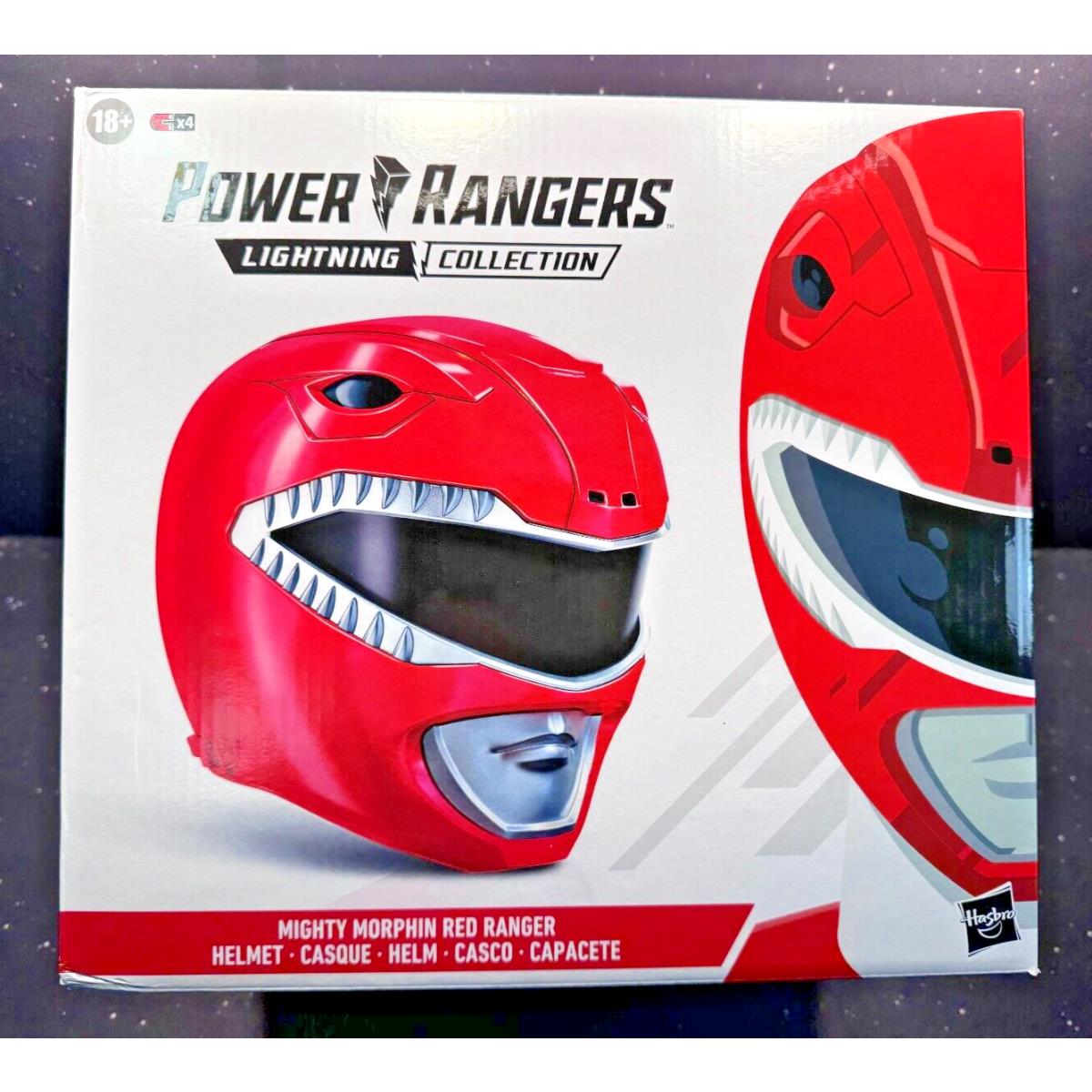 IN Stock Power Rangers Lightning Collection Premium Red Ranger Helmet Hasbro