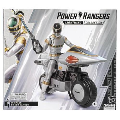 Power Rangers In Space Deluxe Silver Ranger and Silver Cycle IN Stock Now