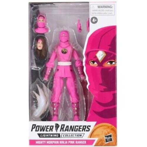 Mighty Morphin Lightning Collection Ninja Pink Ranger Action Figure