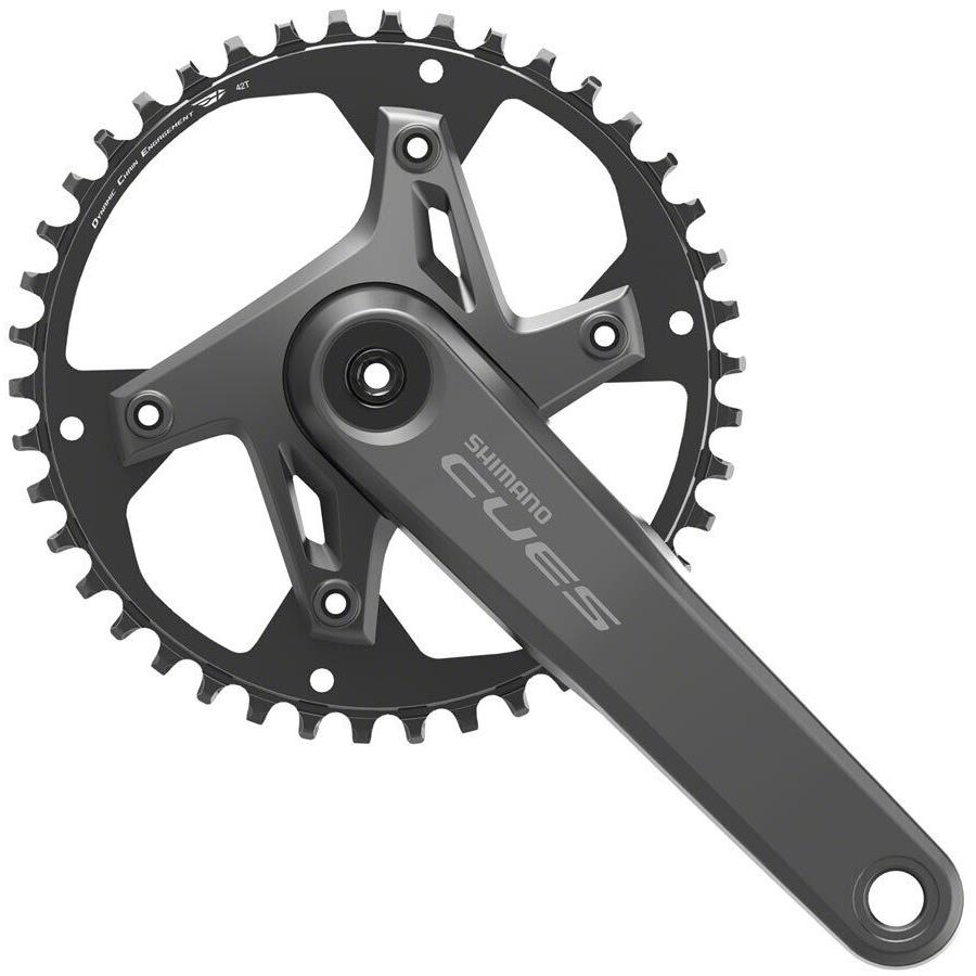 Shimano Cues FC-U6000-1 Crankset - 175mm 9/10/11-Speed 42t Asymmetric 110 Bcd