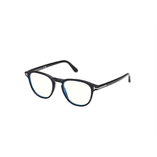 Tom Ford FT5899 B 001 Plastic Shiny Black 48 mm Men`s Eyeglasses