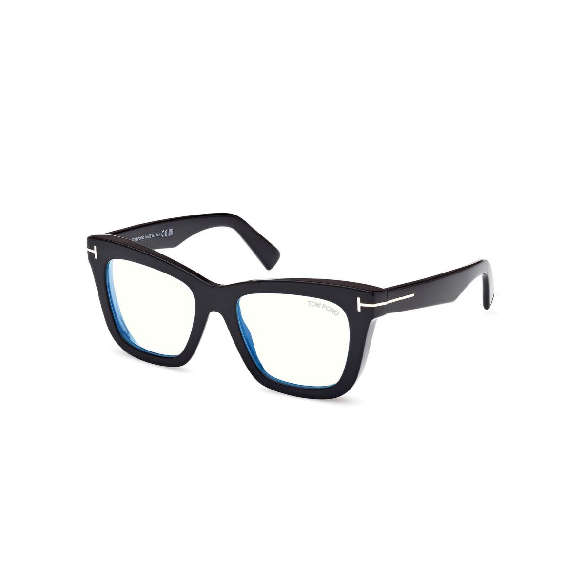 Tom Ford FT5881 B 001 Plastic Shiny Black 52 mm Women`s Eyeglasses