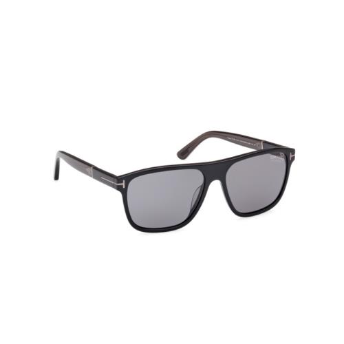 Tom Ford Frances FT 1081-N 01D Sunglasses Black / Grey Polarized Square
