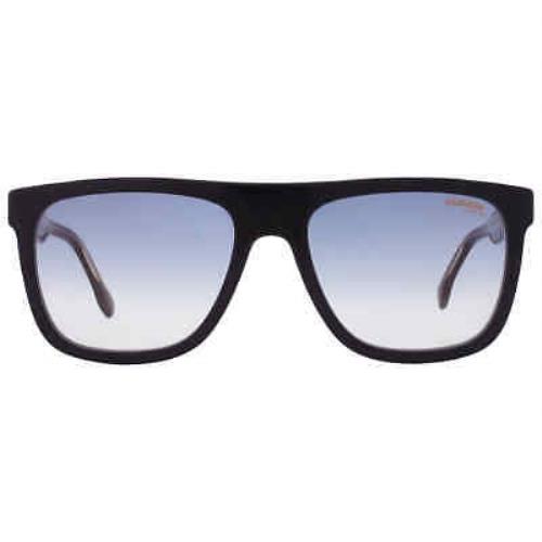 Carrera Blue Shaded Gold Browline Men`s Sunglasses Carrera 267/S 0M4P/1V 56 - Frame: Black, Lens: