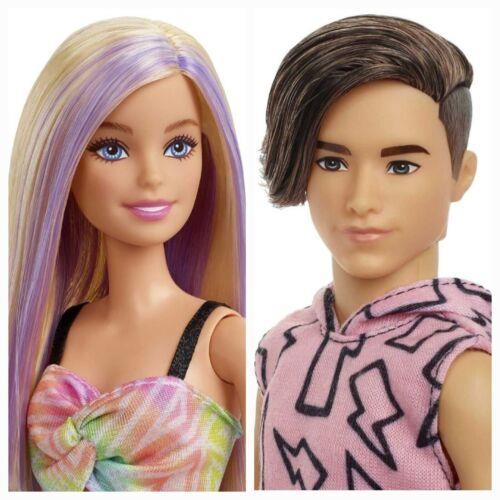 Barbie and Ken Fashionista 2-Pack 193 Slender Side Hair 190 Blonde Romper