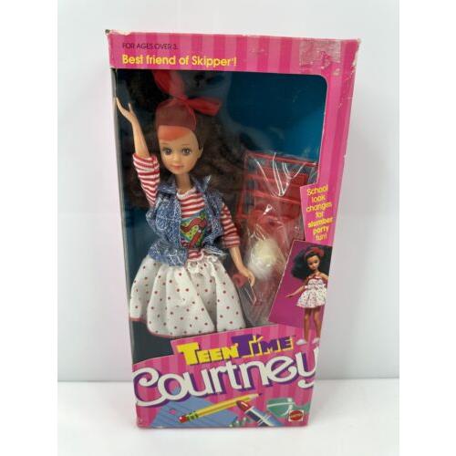 Vintage 1988 Barbie 1952 Teen Time Courtney Doll Blue White