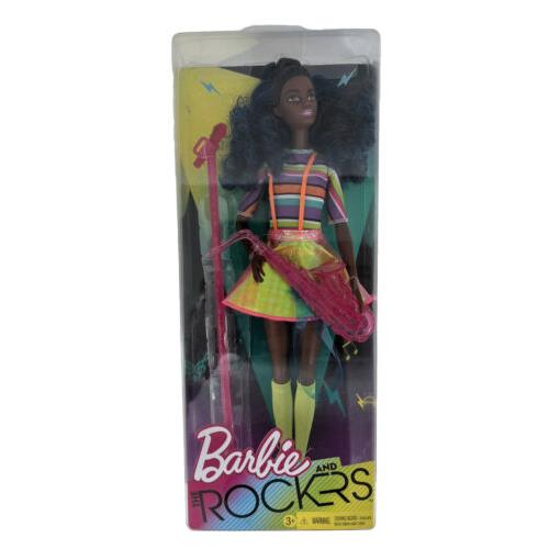 2017 Mattel Barbie and The Rockers Doll Saxophone Microphone Stand