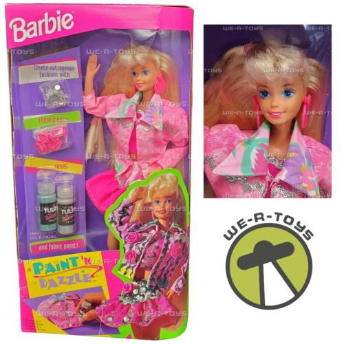 Barbie Paint `N Dazzle Doll and Fabric Paint Set 1993 Mattel 10039 Nrfb