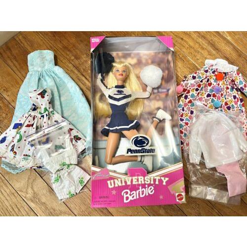 Penn State University Barbie Doll Vtg 1996 with Handmade Clothes Barbie Movie