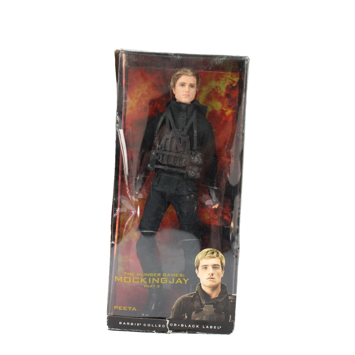 The Hunger Games Mockingjay Part 2 Peeta Doll Barbie Collector Black Label