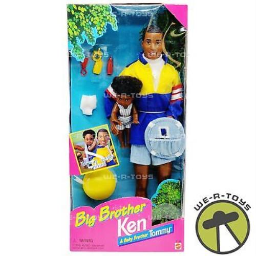 Barbie Big Brother Ken Baby Brother Tommy Dolls African American 17588 Nrfb