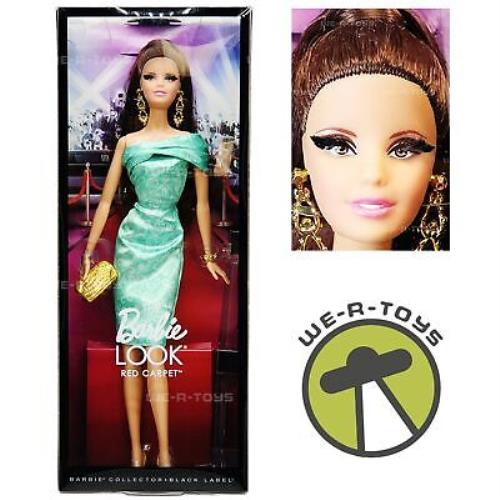 The Look Barbie Doll Brunette Red Carpet Black Label 2013 Mattel BCP88 Nrfb