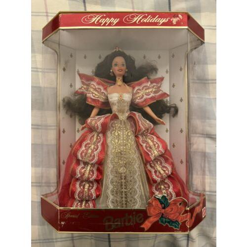 1997 Holiday Barbie Happy Holidays Brunette Special Edition