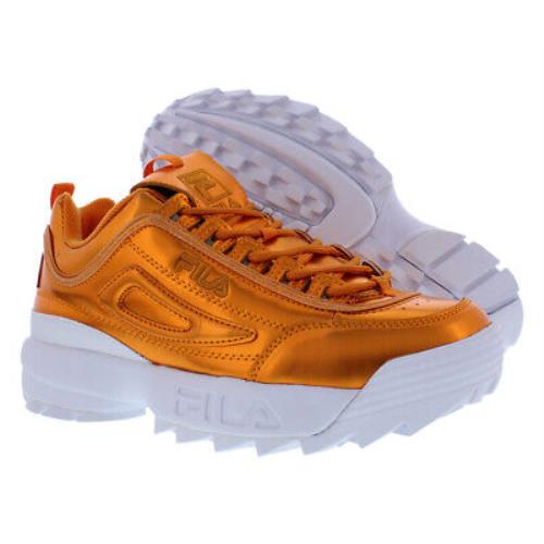 Fila Disruptor II Spring Pack Womens Shoes - Sun Orange/Sun Orange/White, Main: Orange