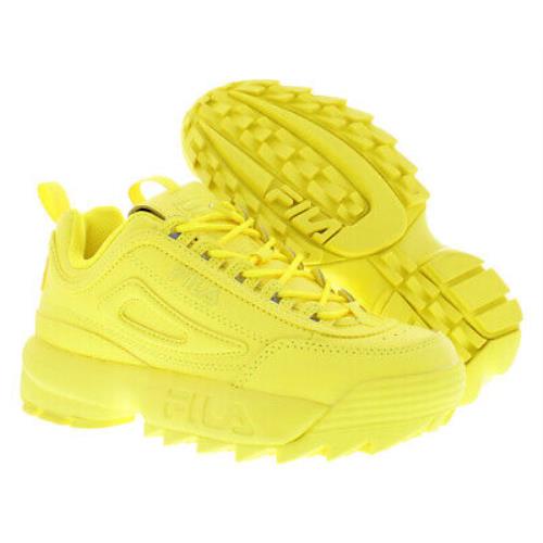 Fila Disruptor II Premium Womens Shoes - Main: Yellow