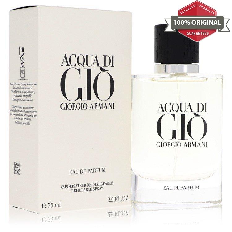Acqua Di Gio Cologne 2.5 oz Edp Refillable Spray For Men by Giorgio Armani