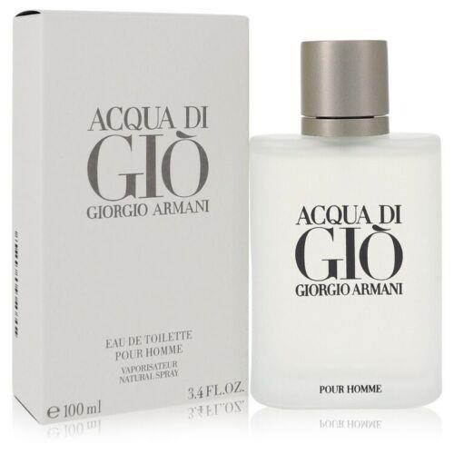 Aqua Acqua Di Gio Cologne 3.3 3.4 oz By Giorgio Armani For Men Seal Box