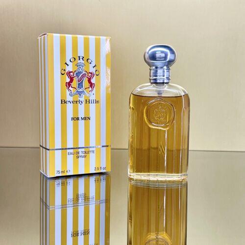 Giorgio Bevery Hills Men Eau De Toilette 2.5oz-75ml Spray Rare Vintage BJ48