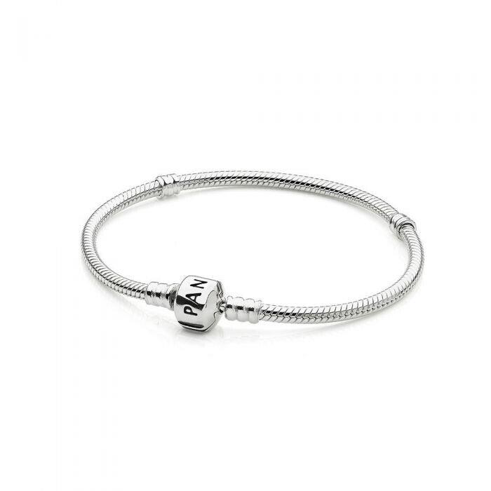 Pandora Barrel Clasp Charm Bracelet Size 20