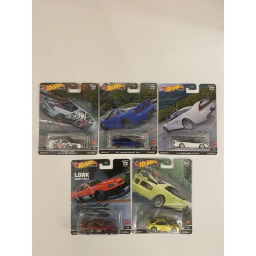 Hot Wheels 2022 Premium Mountain Drifters 957L 1:64 Scale - Set of 5 Cars
