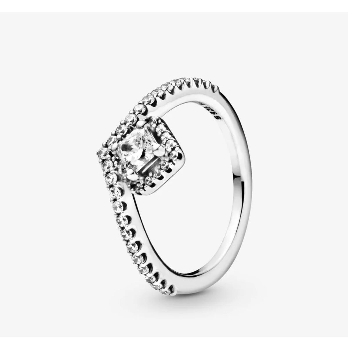 Pandora Shining Wishbone Ring Size 48 4.5