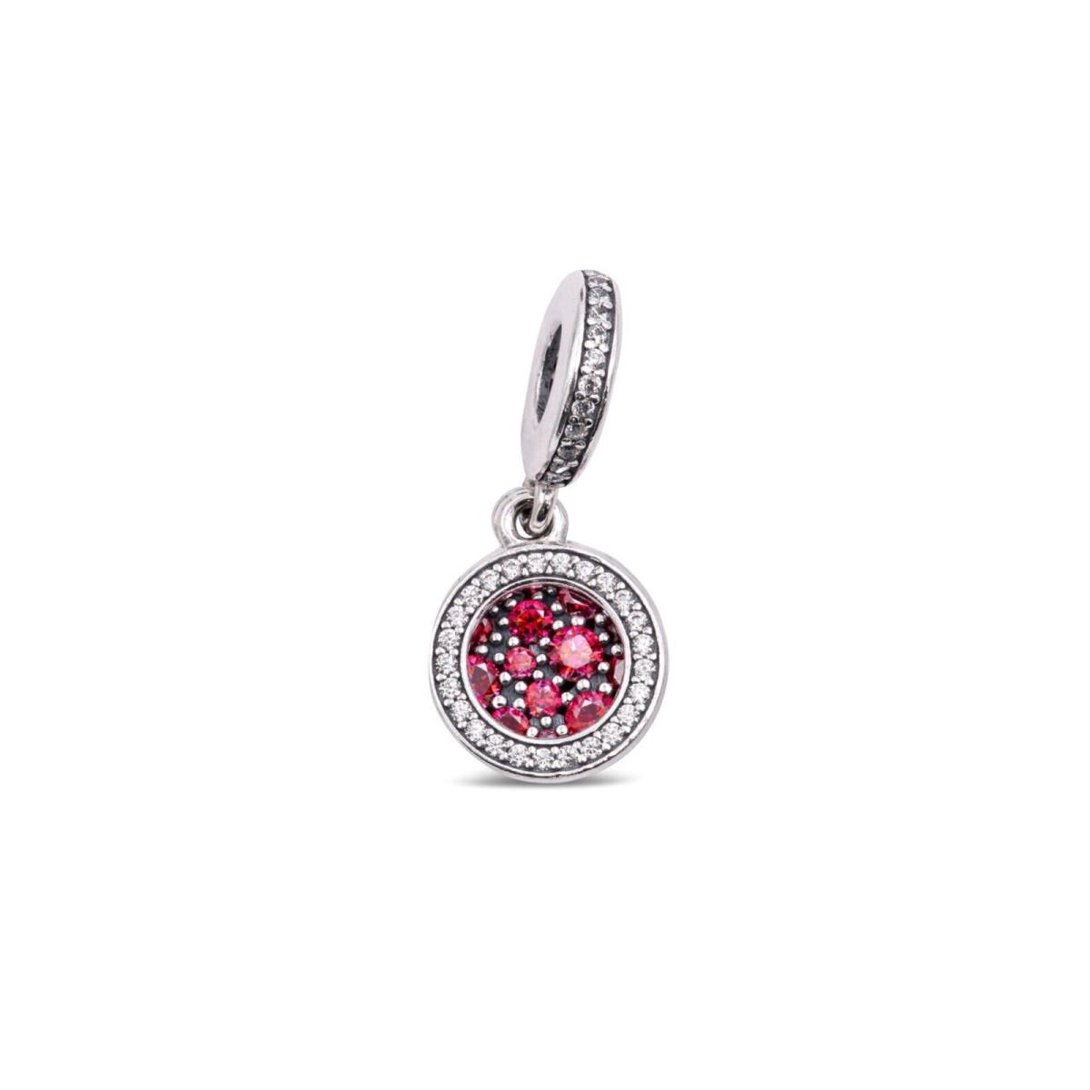 Pandora Double Disk Charm Red