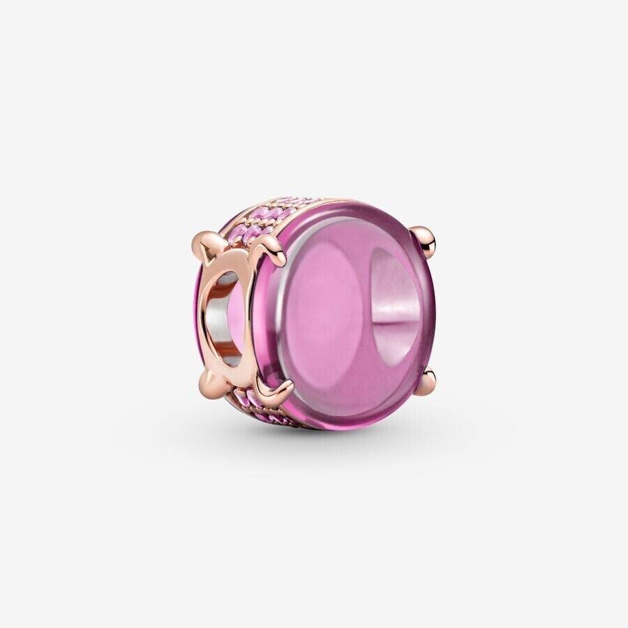 Pandora Oval Cabochon Charm Pink