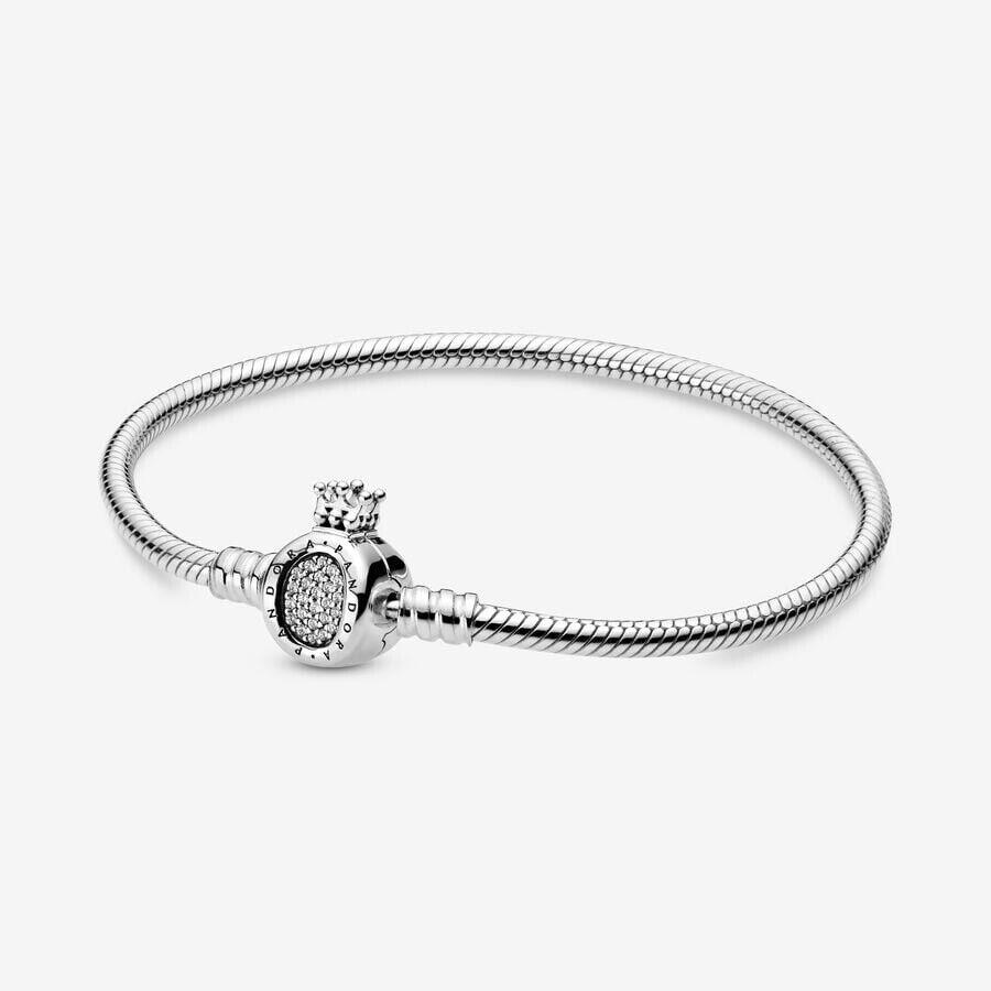 Pandora Moments Crown O Charm Bracelet Size 21