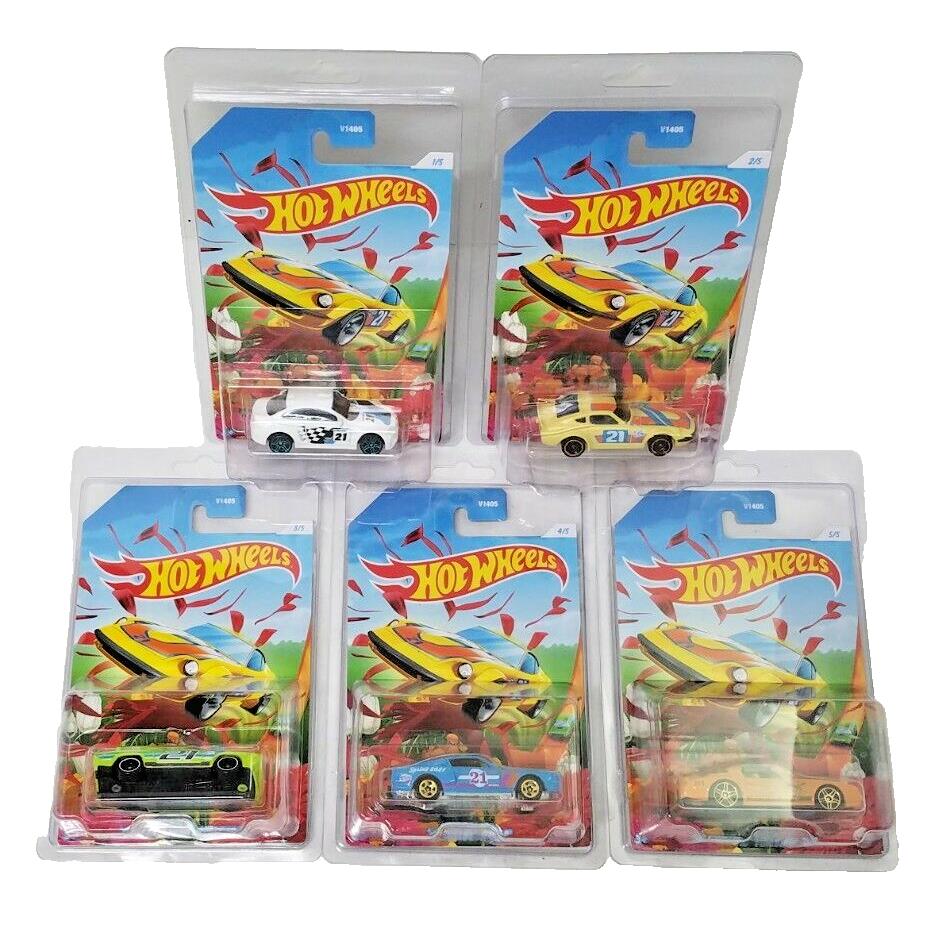 Hot Wheels Cars Easter Series V1405 Set/lot `s 1 2 3 4 5 in Protectors