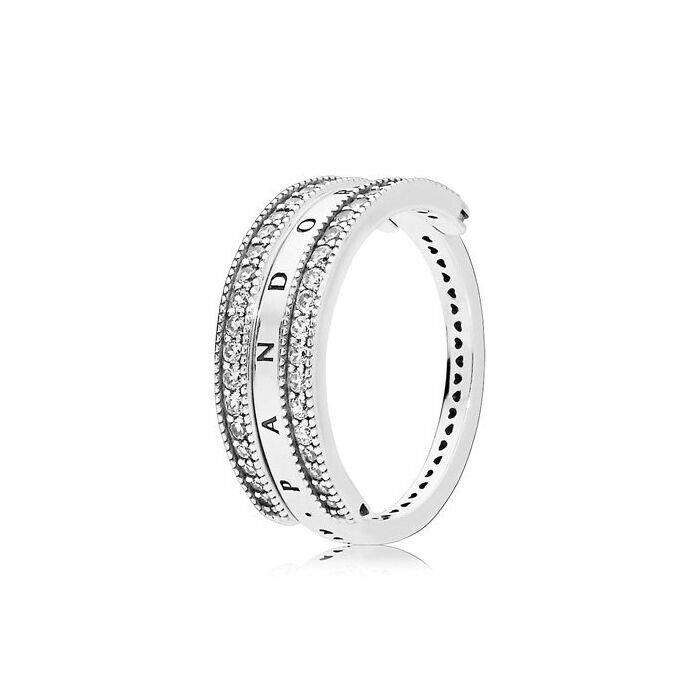 Pandora Logo Reverse Ring Size 50 5