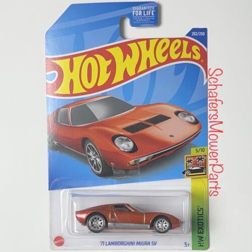 Hot Wheels 2022 HW Exotics 71 Lamborghini Miura SV Super Treasure Hunt Chase