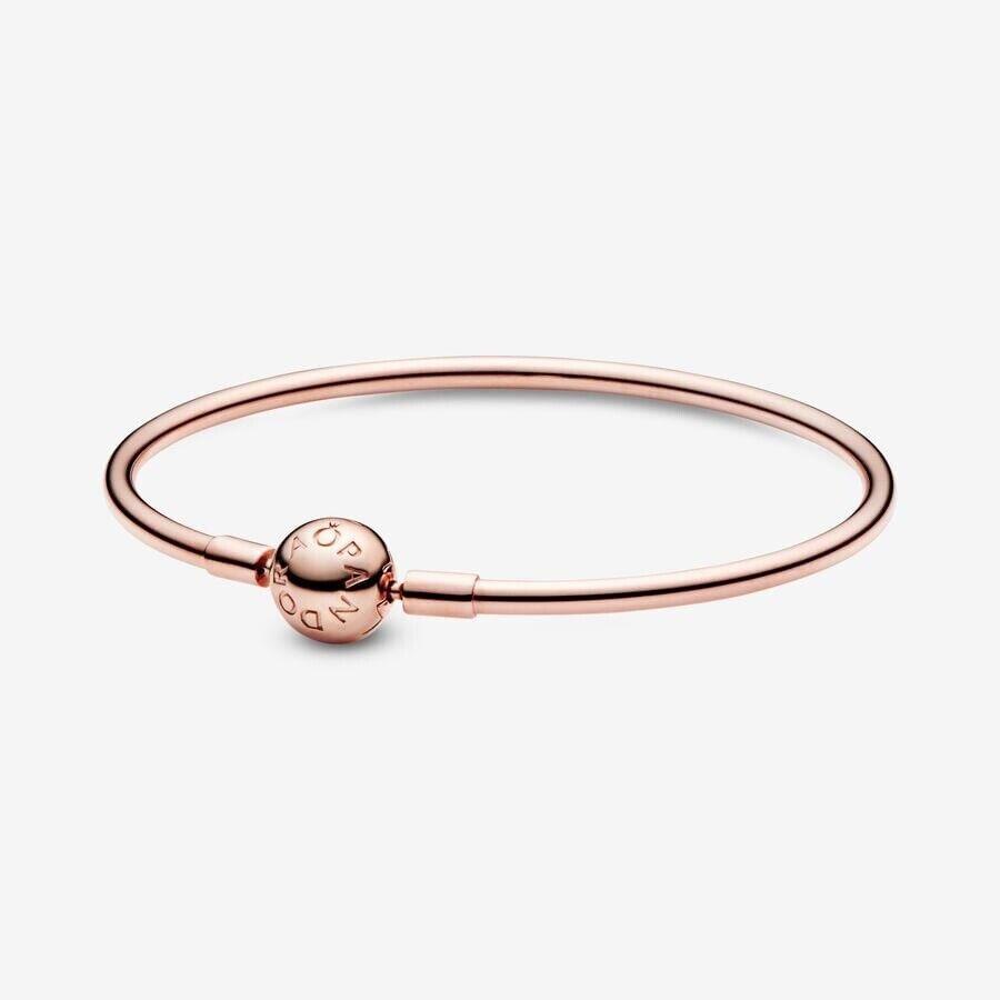 Pandora Rose Gold Charm Bangle Size 21