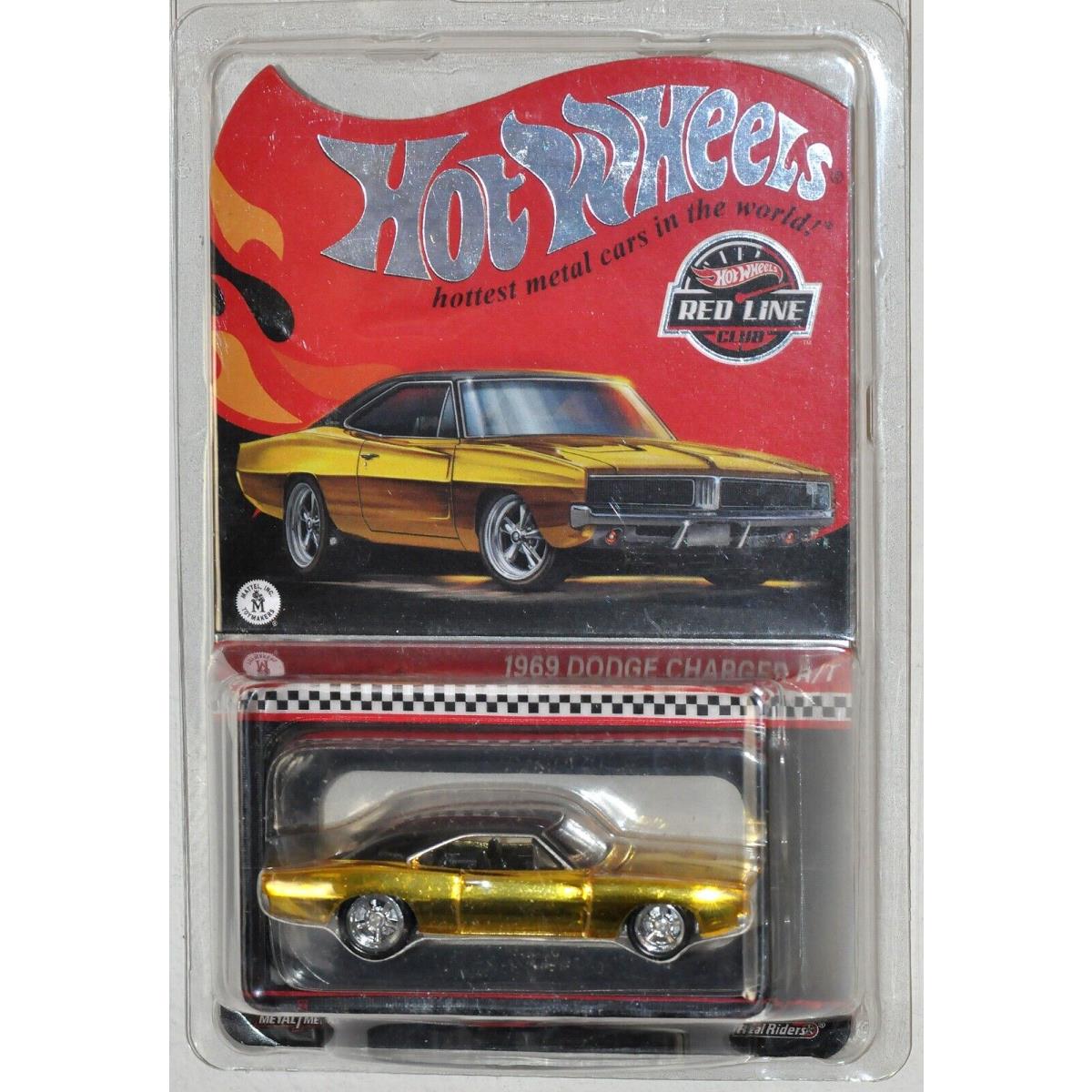 Hot Wheels HNL23 Red Line Club Rlc Exclusive 1969 Dodge Charger R/t Yellow