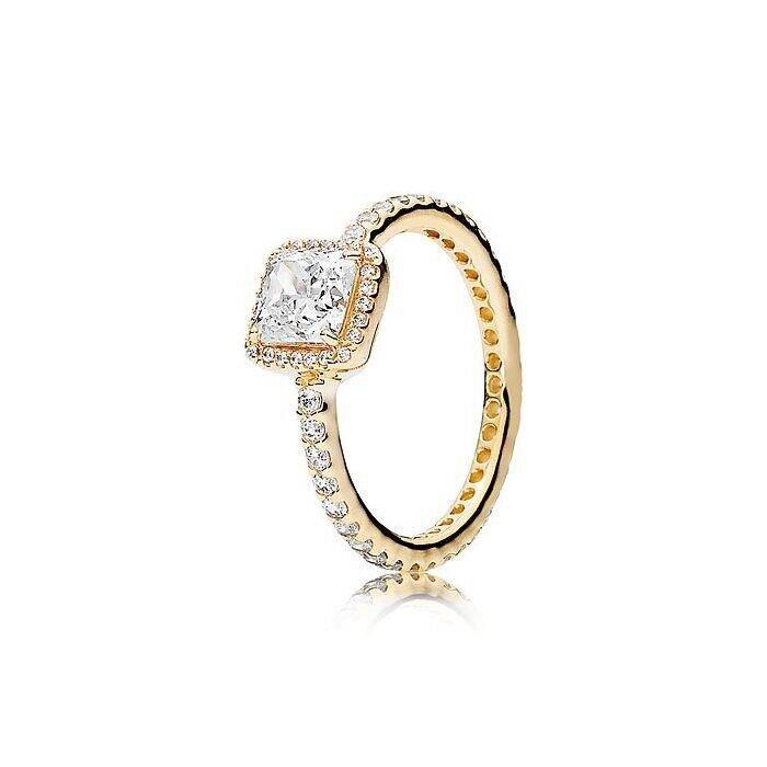 Pandora 14k Pure Gold Timeless Elegance Ring Size 60 9