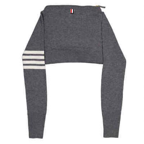 Thom Browne Med Grey Jersey Stitch Merino Sweater Shell Bag UAG076A-E0350-035