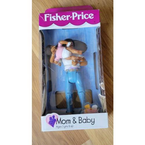 Fisher Price Loving Family Dollhouse African American Dolls 1999 Mom Baby