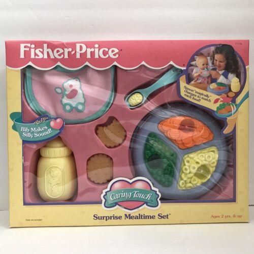 Vintage 1997 Fisher Price Caring Touch Surprise Mealtime Set