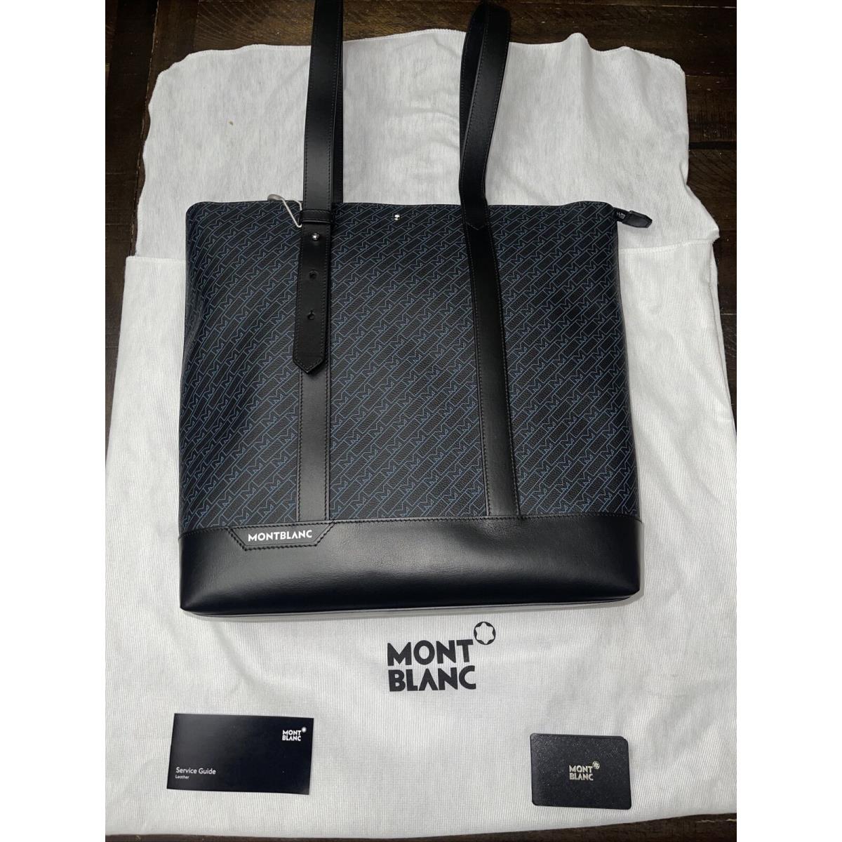 Montblanc Monogram Bag Blue and Black