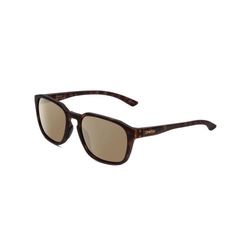 Smith Contour Unisex Square Polarized Sunglasses in Tortoise Gold 56mm 4 Options - Frame: Multicolor, Lens: Amber Brown Polar