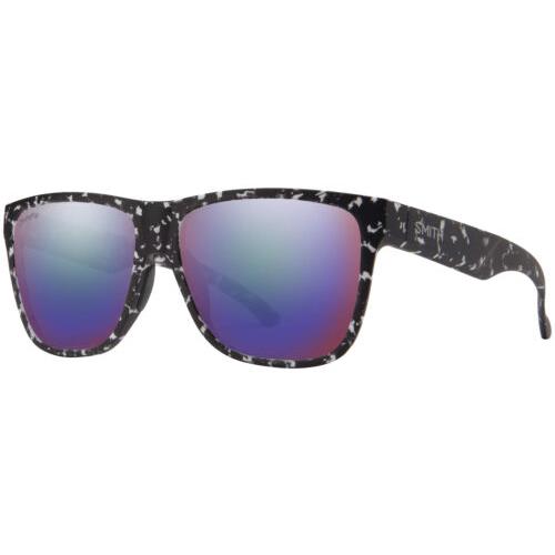 Smith Optics Lowdown XL 2 Polarized Chromapop Men`s Sunglasses - 2015142MS60DF - Frame: Matte Black Marble, Lens: Violet