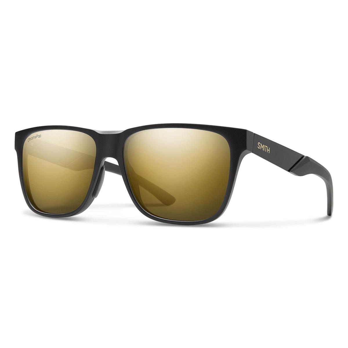 Smith - Lowdown Steel Lifestyle Sunglasses Matte Black Gold/chromapop Polarized - Matte Black Gold / Chromapop Polarized Black Gold, Frame: Black, Lens: Black