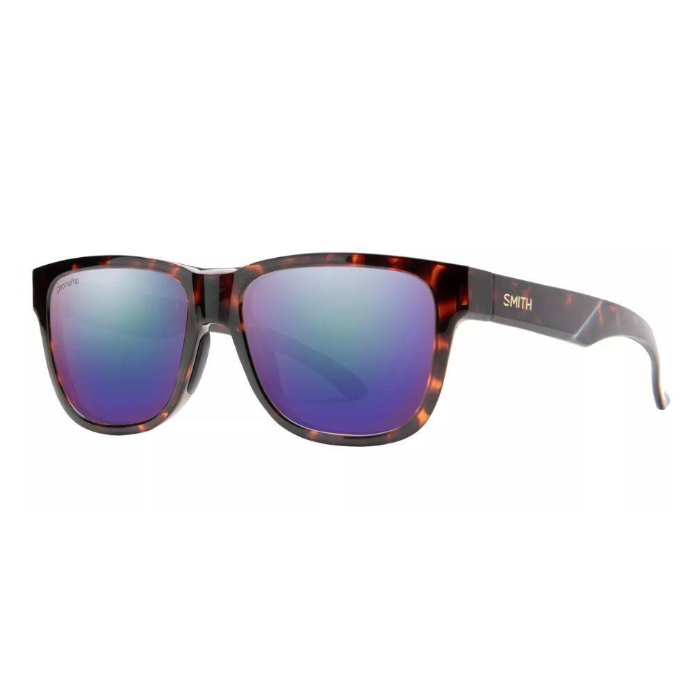 Smith Lowdown Slim 2 Sunglasses Tortoise Frame Chromapop Polarized Violet Lens