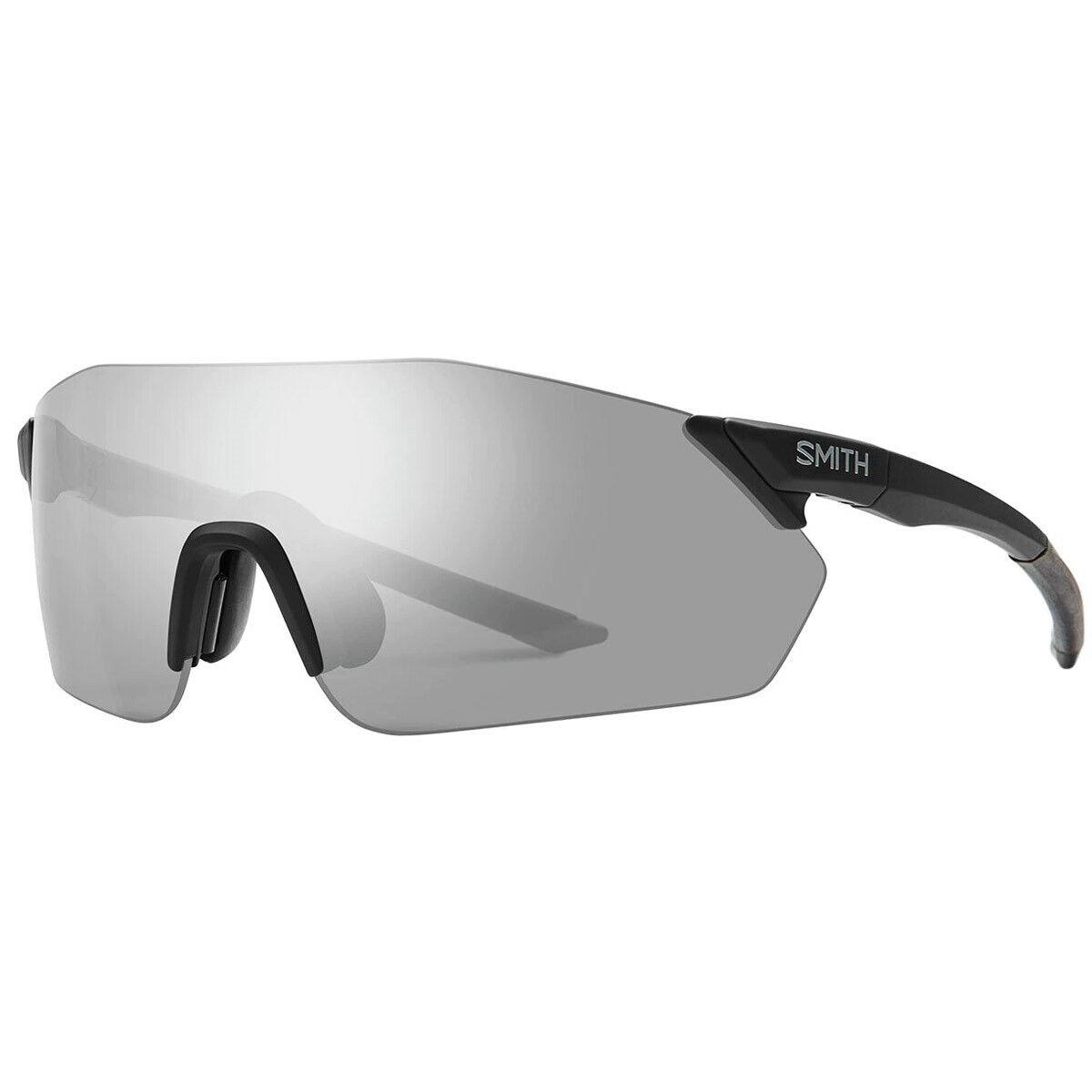 Smith Reverb Sunglasses Matte Black Frame Chromapop Platinum Mirror Lens 2022