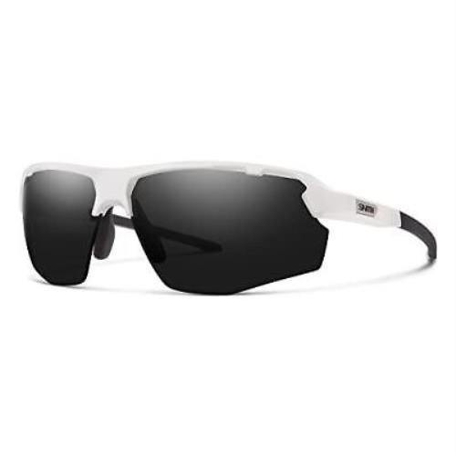 Smith Resolve Unisex Semi-rimless Sunglasses in White/chromapop Black+clear Lens