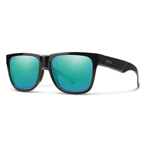 Smith Lowdown 2 Sunglasses Black Jade Green/chromapop Polarized Opal Blue Mirror