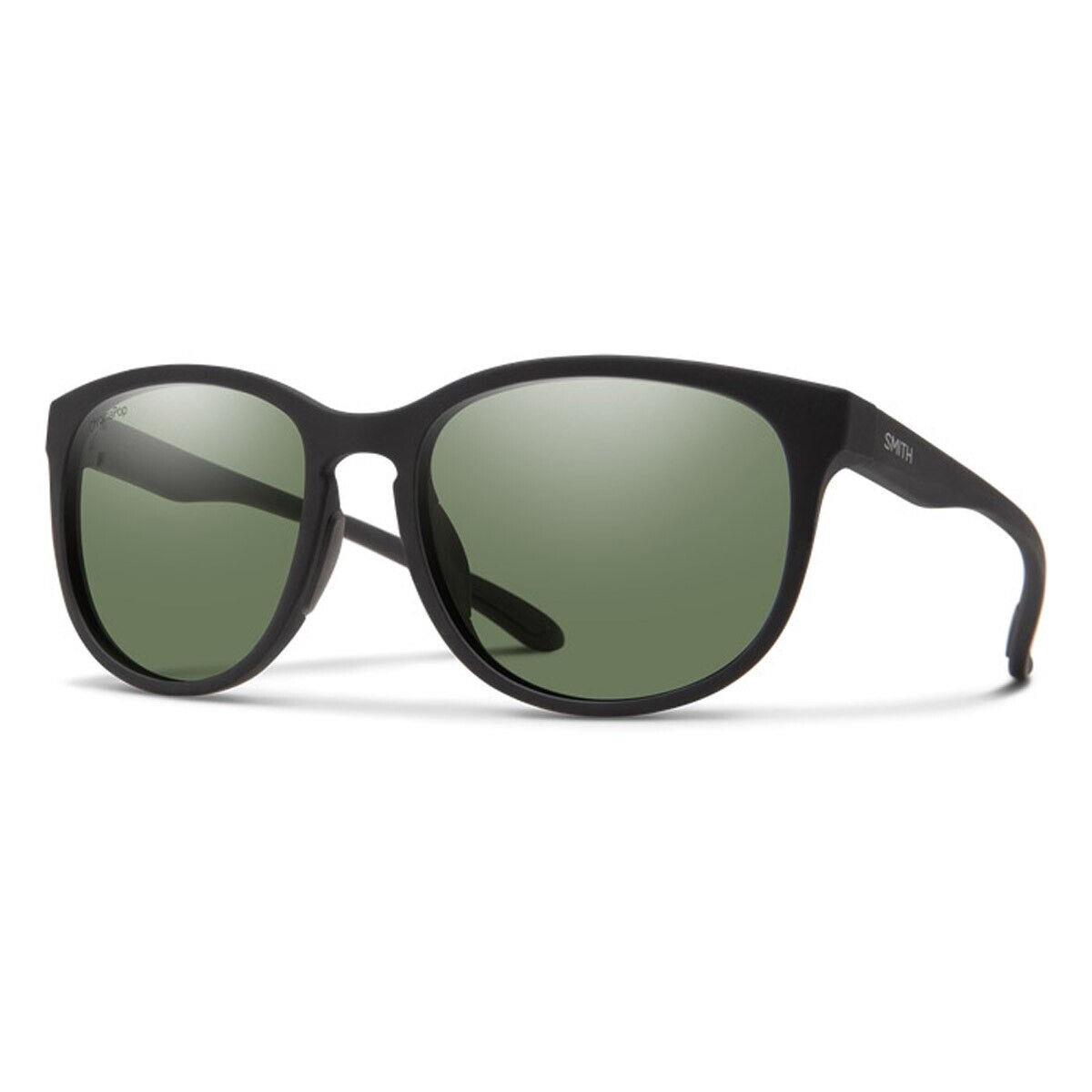 Smith Lake Shasta Sunglasses Matte Black Polarized Gray Green Lens 2022
