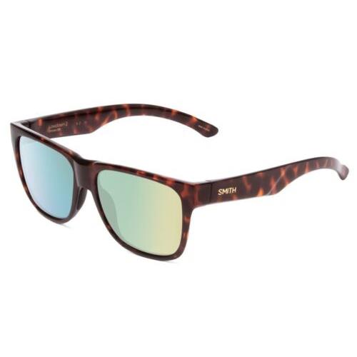 Smith Lowdown 2 Sunglasses in Tortoise/cp Polarized Opal Blue Green Mirror 55 mm