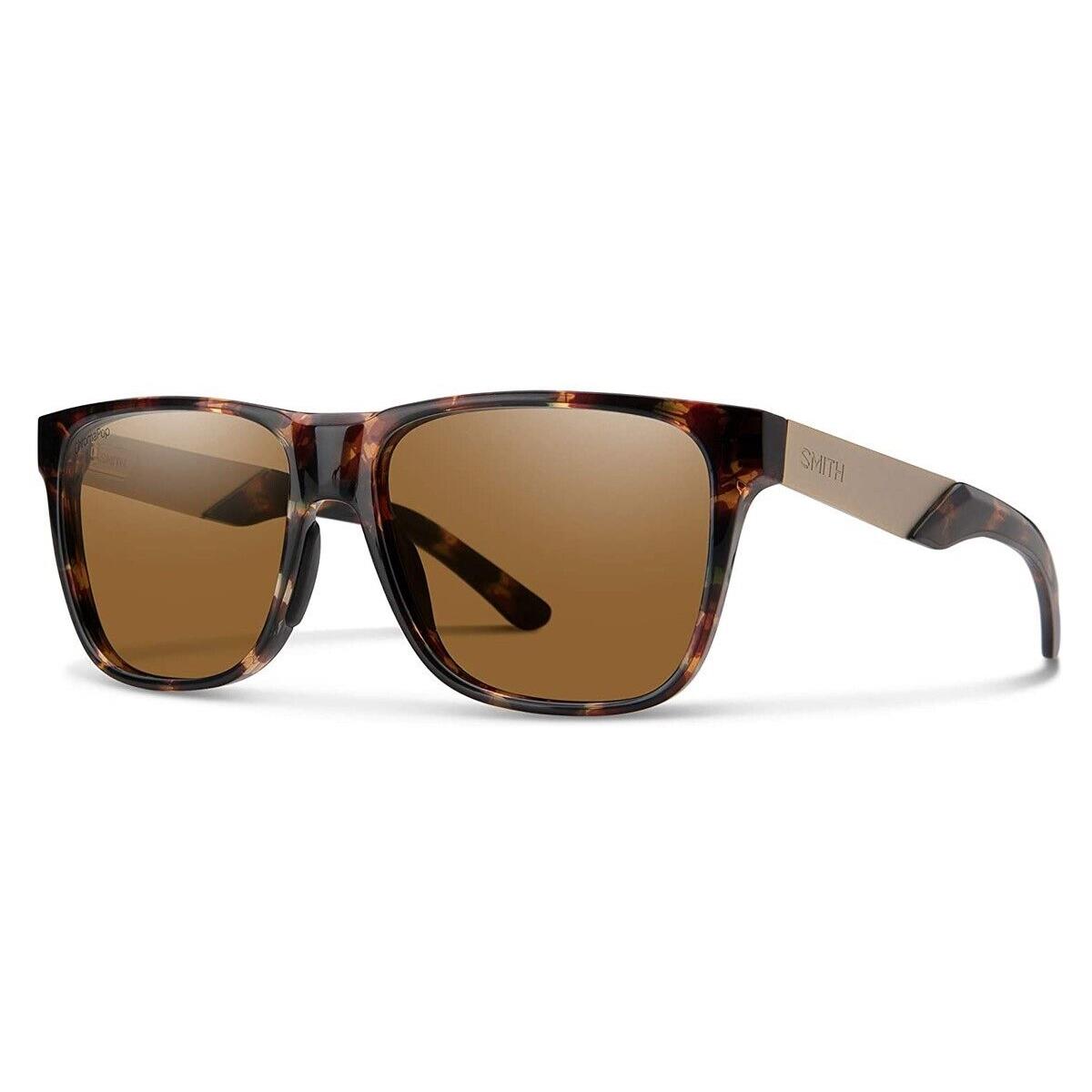 Smith Lowdown Steel Sunglasses Dark Tortoise Chromapop Polarized Brown Lens
